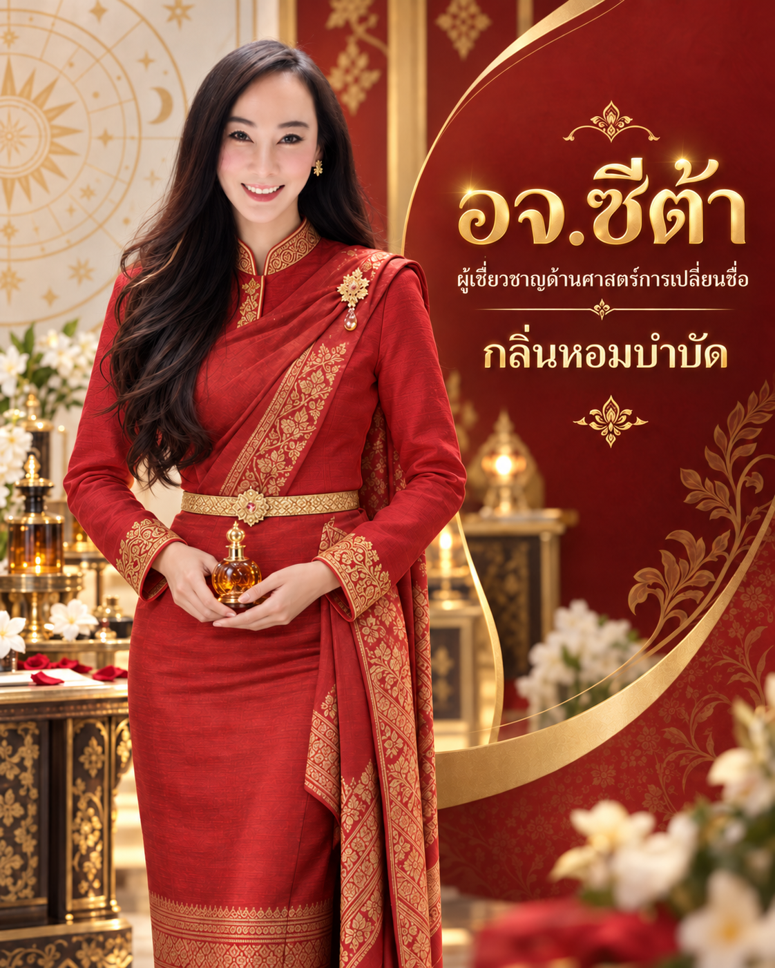 อาจารย์ซีต้า ผู้เชี่ยวชาญด้านศาสตร์การเปลี่ยนชื่อและกลิ่นหอมบำบัด